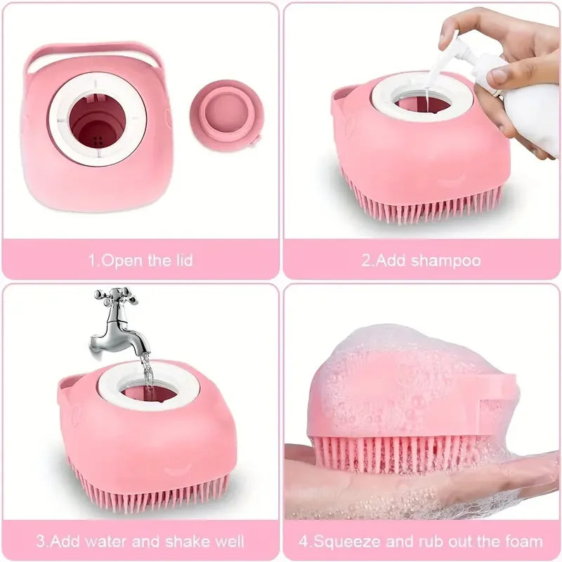 8Pcs Cat Grooming Kit with Self-Cleaning Slicker Brush, Nail Clippers, Comb & Dental Care - Cat Brush for Shedding and Grooming