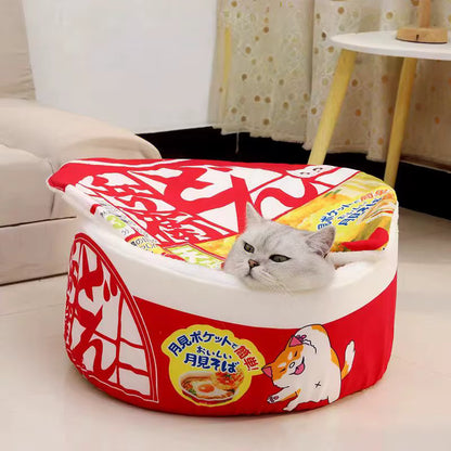 Noodle Cup Cat Bed