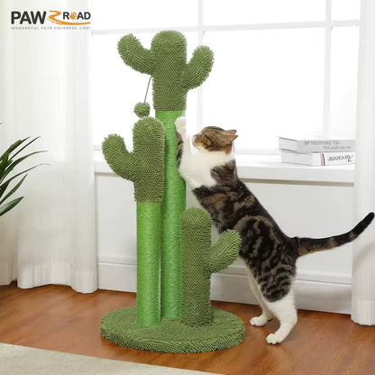 Cactus Cat Tower with Scratcher
