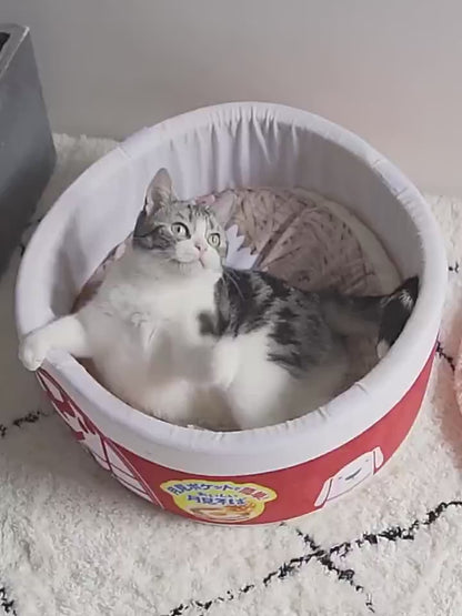 Noodle Cup Cat Bed
